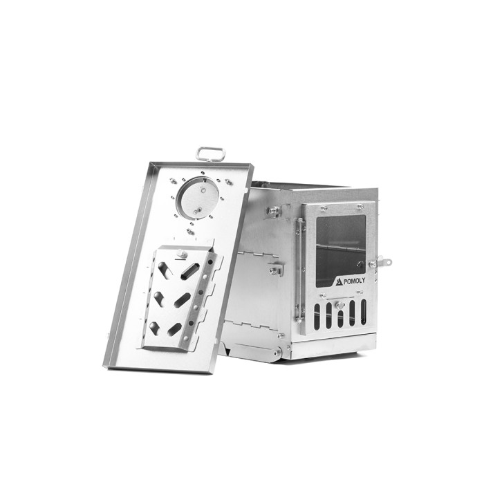 X-Ti Mini チタン製薪ストーブ | 2段式折りたたみ式 コンパクト | POMOLY 2025年新作