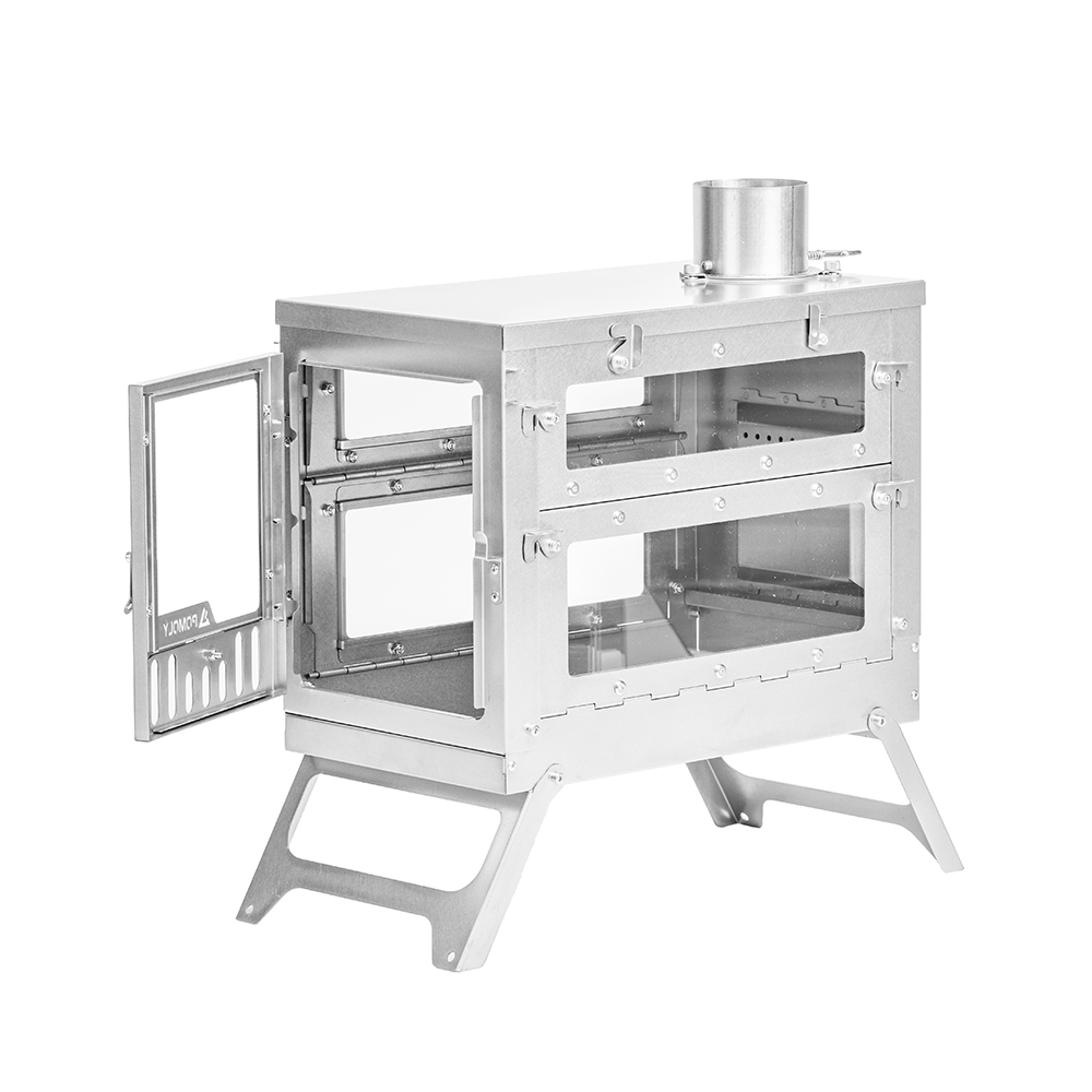 X-Ti Max 5 チタン製薪ストーブ | 2段式折りたたみ式 コンパクト |