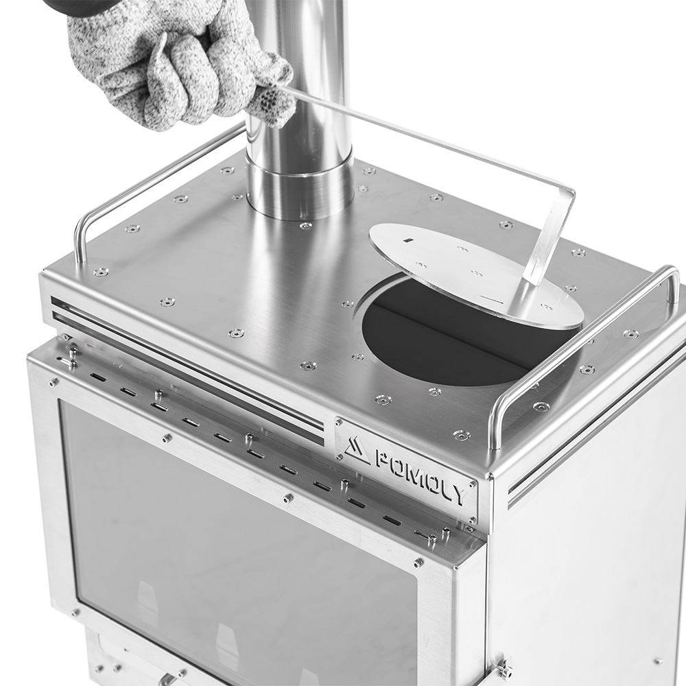【２回使用のみ】POMOLY 薪ストーブ Dweller Max 2.0ポモリー Dweller Max 2.0 Tent Stove | Camping Fireplace for Hot Tent