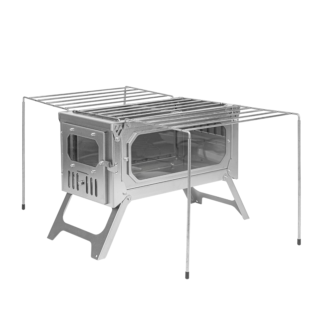 T-Brick 2.0 チタンストーブ | キャンプ用折りたたみ式チタン製テント