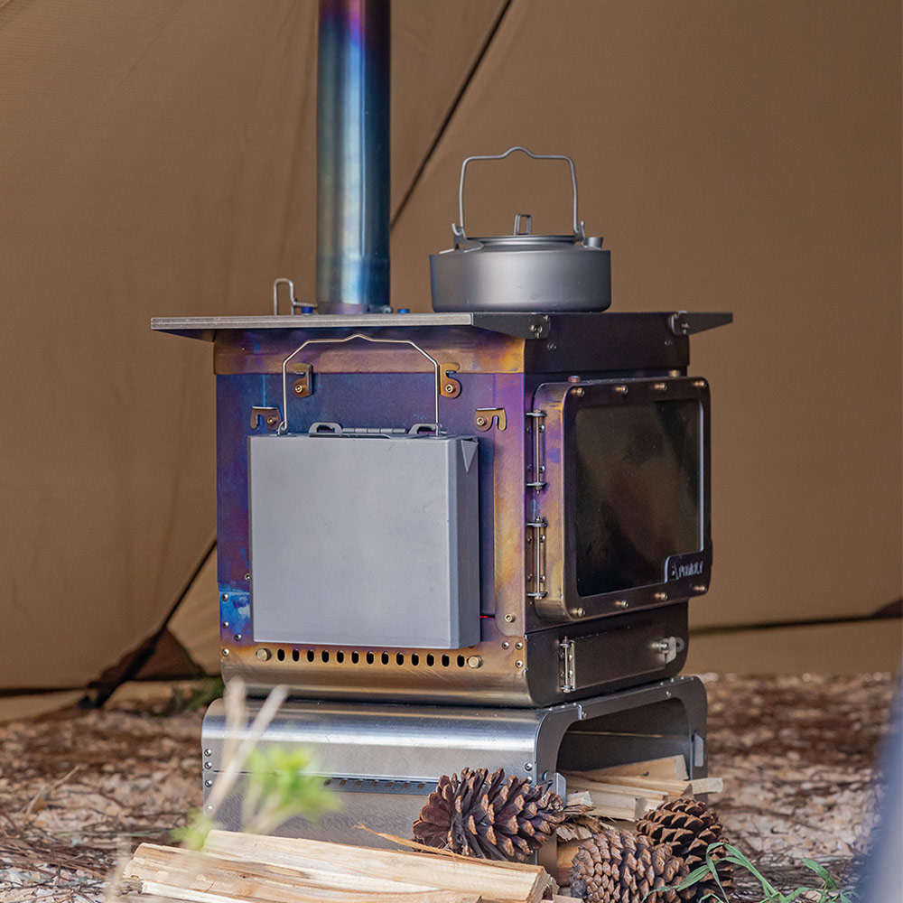 Lumberjack Max チタンテントストーブ｜ポータブル式テント薪ストーブ
