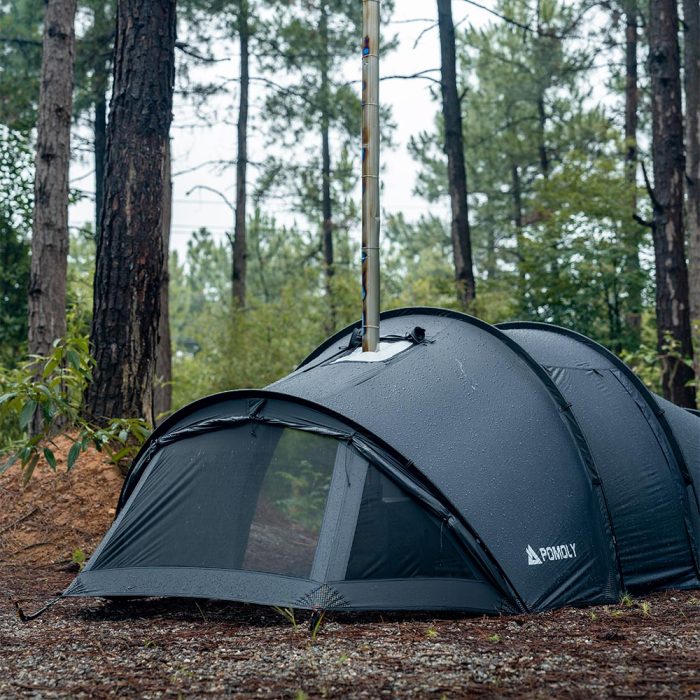 Openvista 3トンネルテント | オープンビスタ3  煙突穴付き 2~3人用 | POMOLY