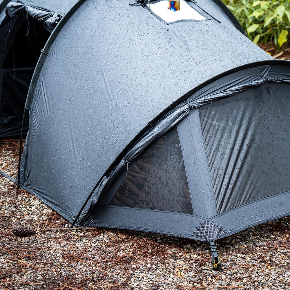 ポモリー Openvista 3 TPU POMOLY 最新 新品未使用 POMOLY トンネルテント | Openvista 3 煙突穴付き 2~3人用