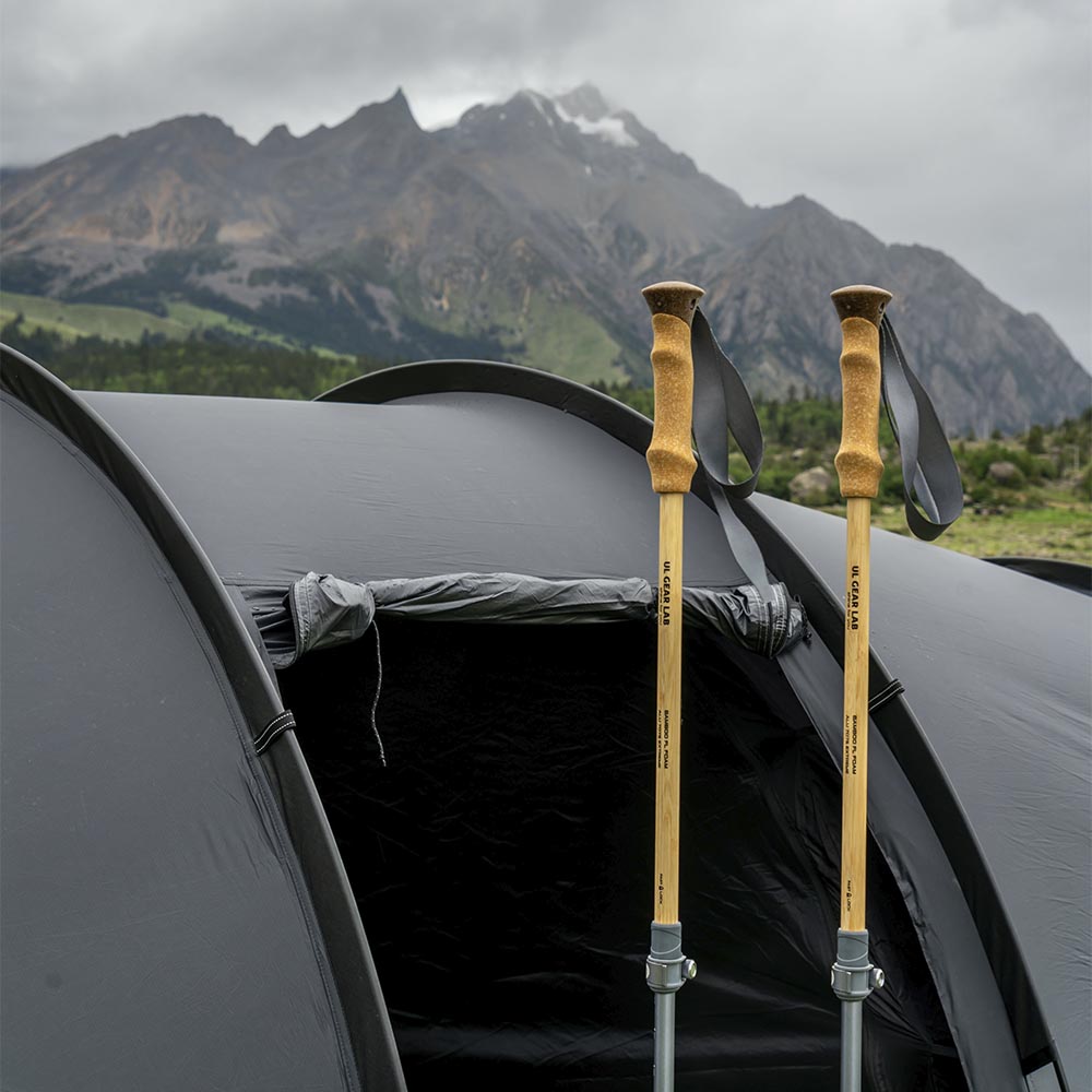 POMOLY トンネル型テント Openvista 2 | 煙突穴付き キャンプテント POMOLY