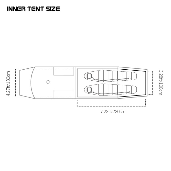 Openvista 2 トンネルテント | オープンビスタ2  ソロテント 1~2人用 | POMOLY