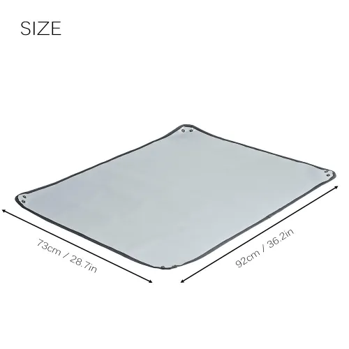 POMOLY 焚き火シート| 耐熱グランドシート | 薪ストーブ用防火マット| 92 cm x 73 cm (36.2in  x 28.7in )