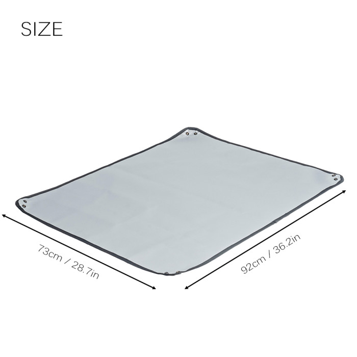 POMOLY 焚き火シート| 耐熱グランドシート | 薪ストーブ用防火マット| 92 cm x 73 cm (36.2in  x 28.7in )