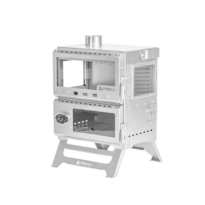 Baker Ti | チタン薪ストーブ オーブンストーブ |  キャンプ テント薪ストーブ    POMOLY 新作2025