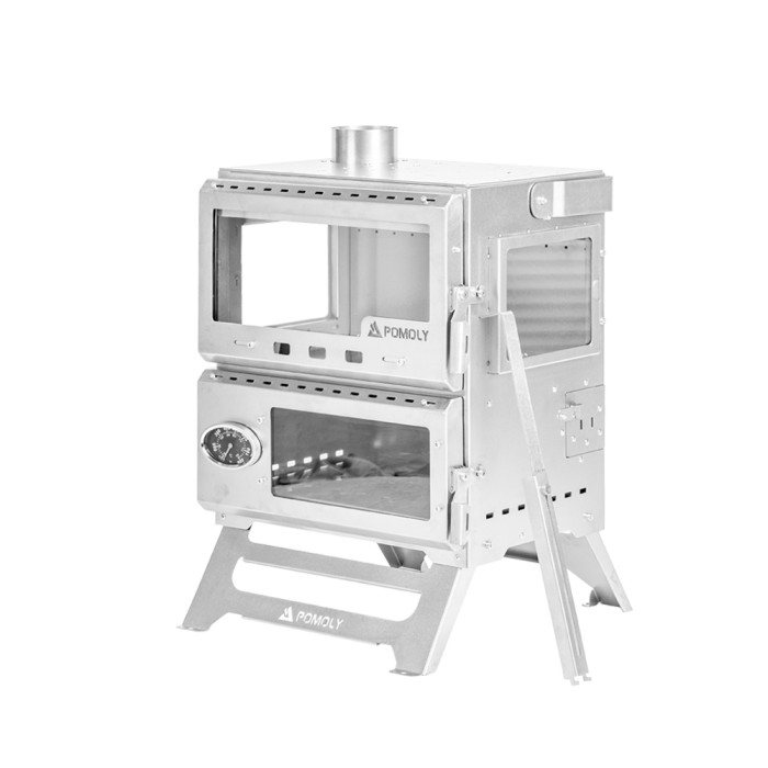 Baker Ti | チタン薪ストーブ オーブンストーブ |  キャンプ テント薪ストーブ    POMOLY 新作2025