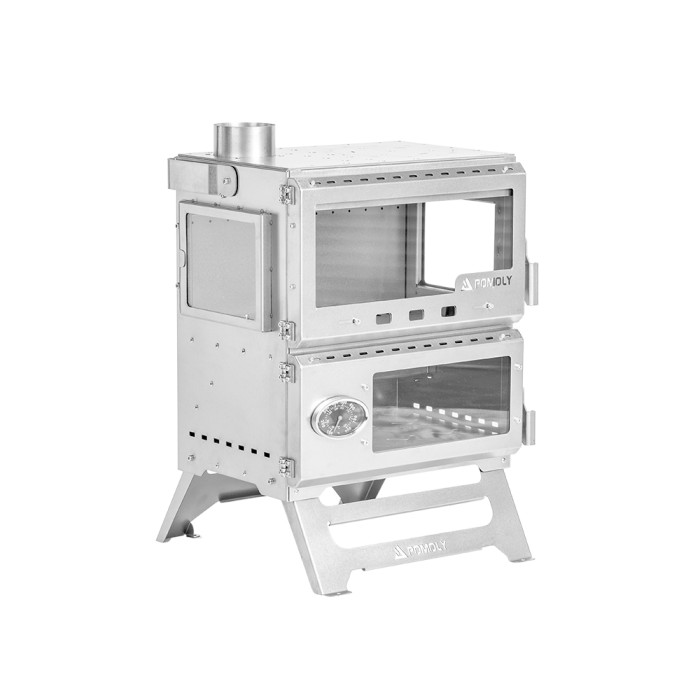 Baker Ti | チタン薪ストーブ オーブンストーブ |  キャンプ テント薪ストーブ    POMOLY 新作2025
