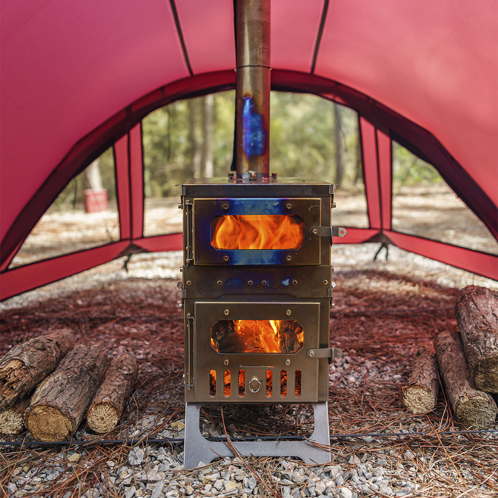 Openvista 2 TPU トンネルテント | オープンビスタ2 POMOLY トンネル型テント Openvista 2 | 煙突穴付き キャンプテント POMOLY