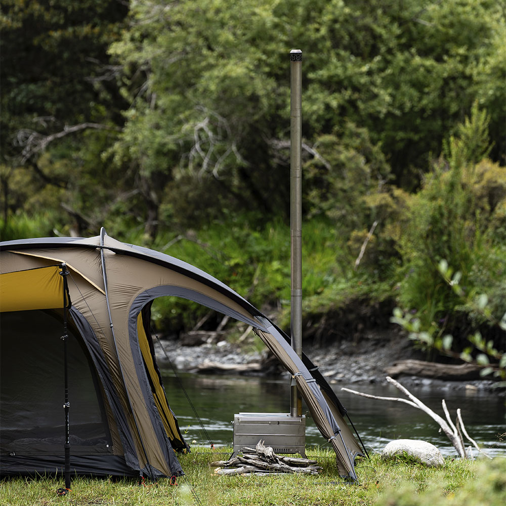 POMOLY Fold X | チタン薪ストーブ| 折りたたみ式テントストーブ