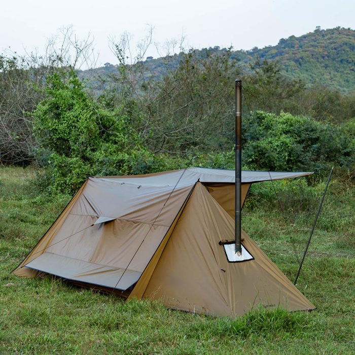 【新古品1つしかない】STOVEHUT  70 3.0Ver. パップテント| 軽量 軍幕テント 前室あり | POMOLY
