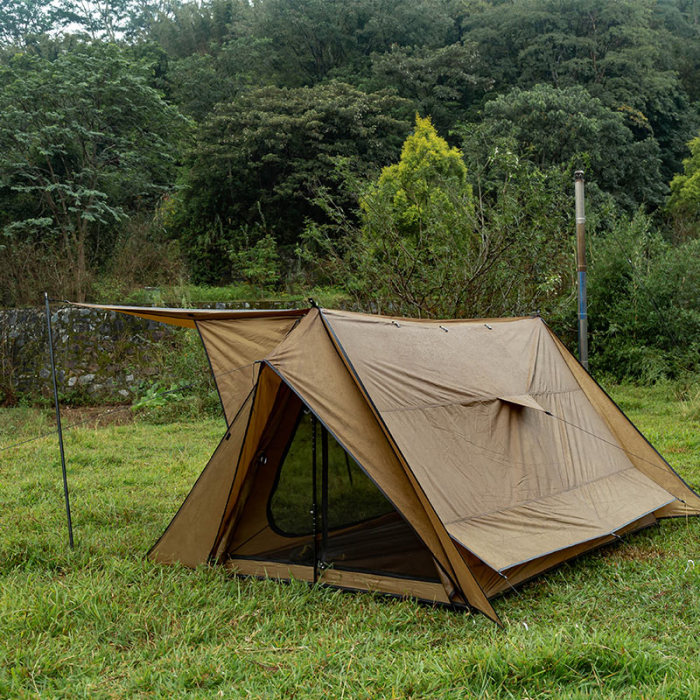 【新古品1つしかない】STOVEHUT  70 3.0Ver. パップテント| 軽量 軍幕テント 前室あり | POMOLY