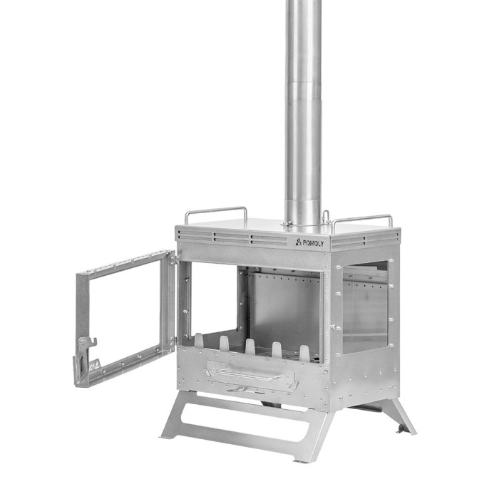 Dweller Ti Ultra 3 チタン薪ストーブ| スタンド付き テントストーブ キャンプ | POMOLY 新作 2026