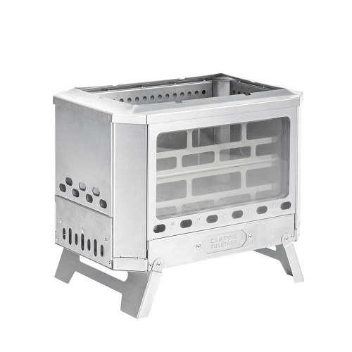 【冬季特別サポート】Mjölnir ステンレス鋼304 焚き火台|ミョルニル| POMOLY x CAMPING TOGETHER テントストーブ