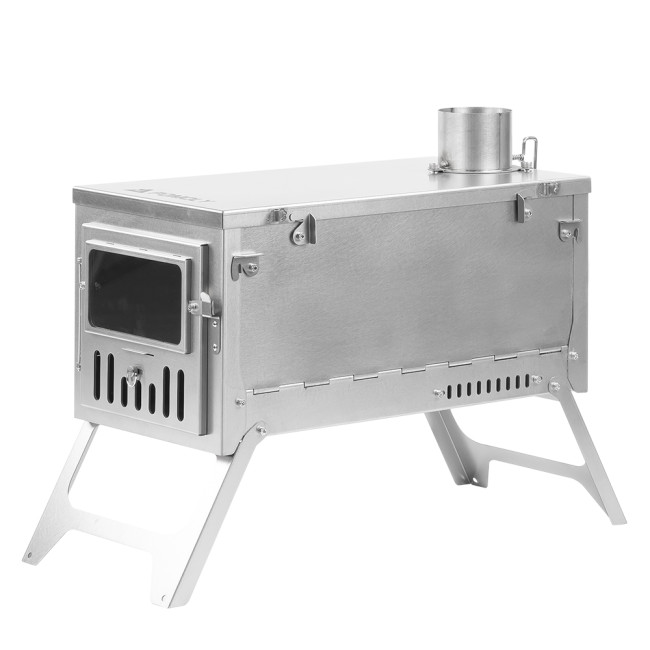 【冬季特別サポート】T1 Ultra | 折りたたみ式チタン薪ストーブ | POMOLY