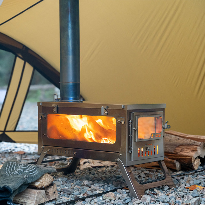 T1 Max 3 | 3.0Ver. 折りたたみ式チタン薪ストーブ | POMOLY 2026年新作