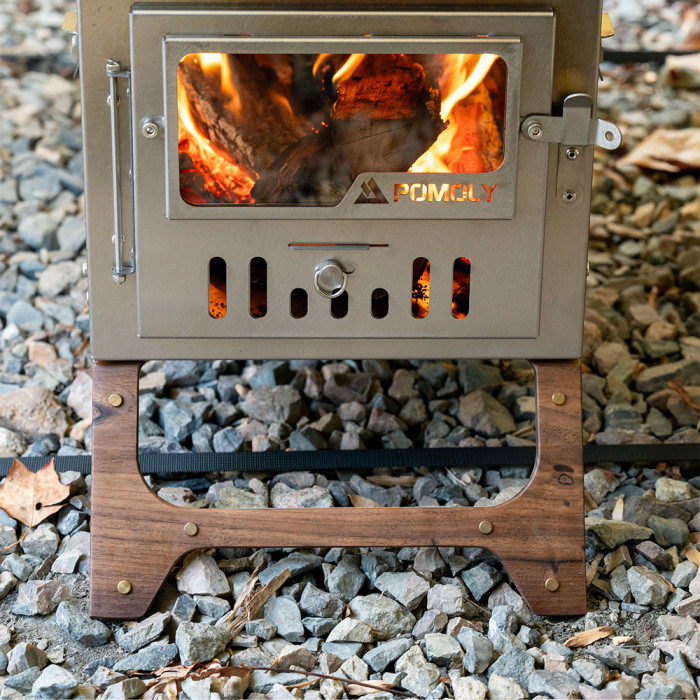 T1 Max 3 | 3.0Ver. 折りたたみ式チタン薪ストーブ | POMOLY 2026年新作