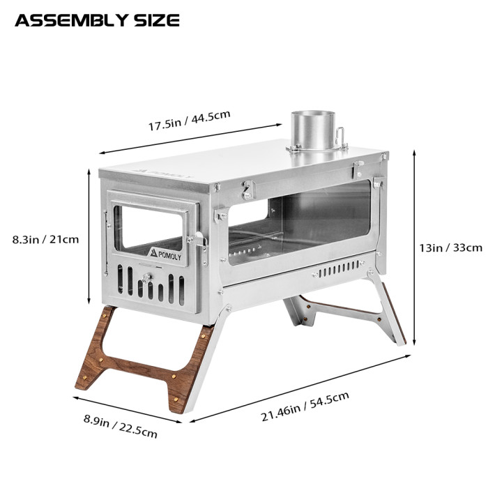 T1 Ultra 3 | 3.0Ver. 折りたたみ式チタン薪ストーブ | POMOLY 2026年新作