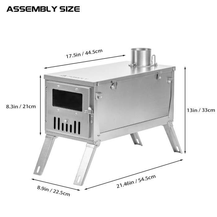 GT Ultra | 折りたたみ式チタン薪ストーブ | POMOLY 2026年新作