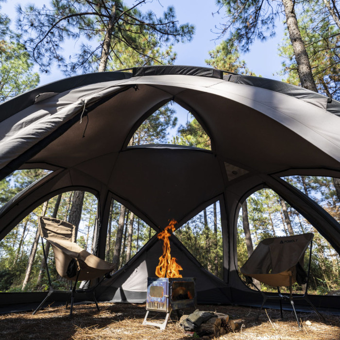 Dome X6 TC｜テトロンコットン製 自立式 キャンプ用テント 4～6人用｜POMOLY 2026年新作