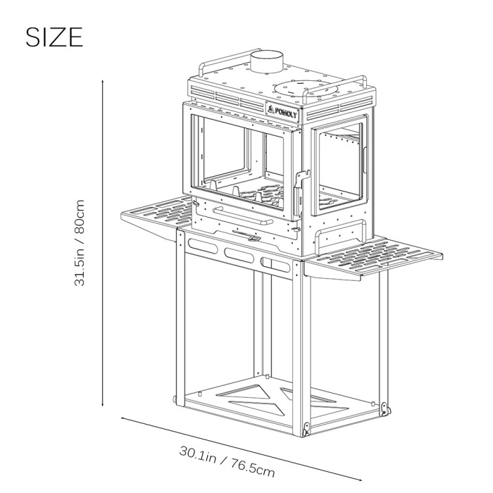 Dweller Max 3 | キャンプ用薪ストーブ | POMOLY 2025年新作