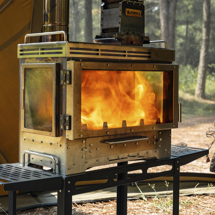 キャンプ用ターボチャージャーペレットバーナー｜アウトドア用ポータブルペレットボックス｜POMOLY 2026年新作