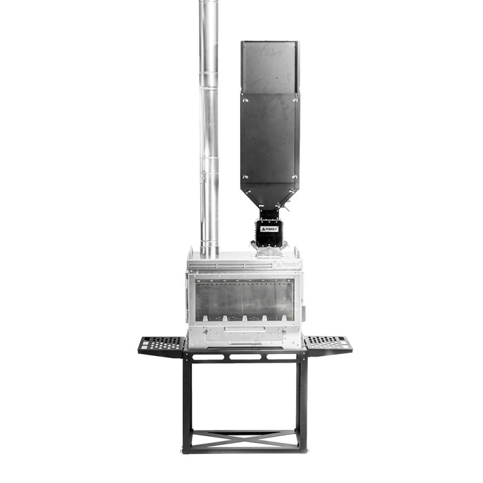 キャンプ用ターボチャージャーペレットバーナー｜アウトドア用ポータブルペレットボックス｜POMOLY 2026年新作