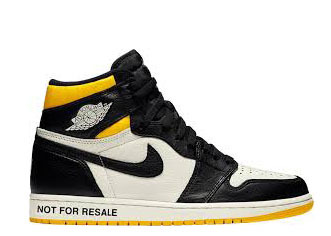 Air Jordan 1 Retro “Not For Resale  Yellow 2018