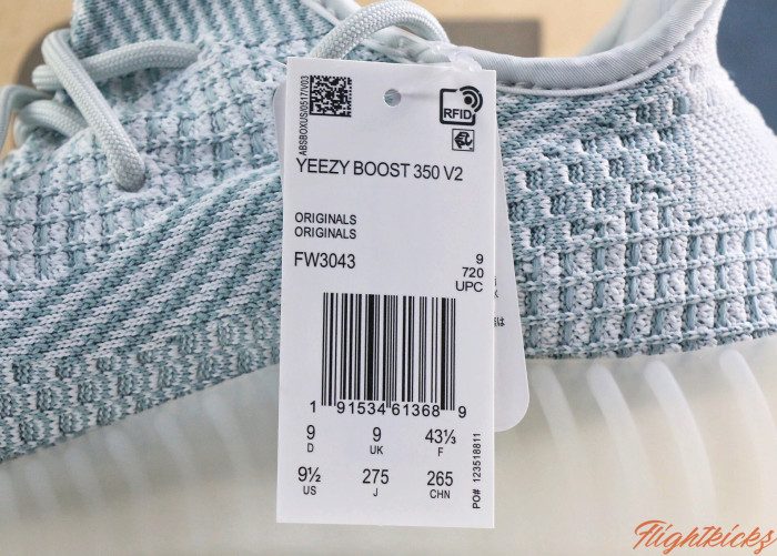 2019 Yeezy 350 V2  Cloud White  None Reflective（Ln5 A1)