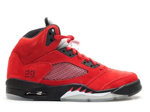 Air Jordan 5 Retro Raging Bull Red Suede