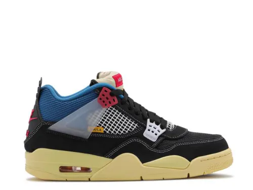 Union LA X Air Jordan 4 Retro Off Noir(GS) (LN5 A1 Batch)