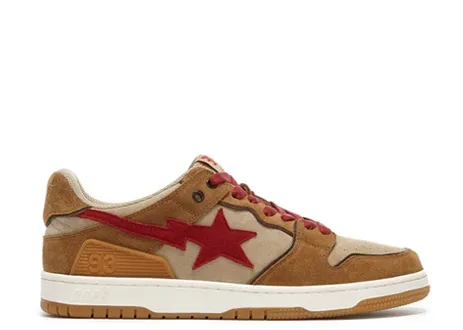 A Bathing Ape Sk8 Sta Wheat Red