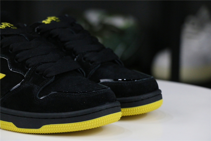 A Bathing Ape Sk8 Sta Black Electric Yellow