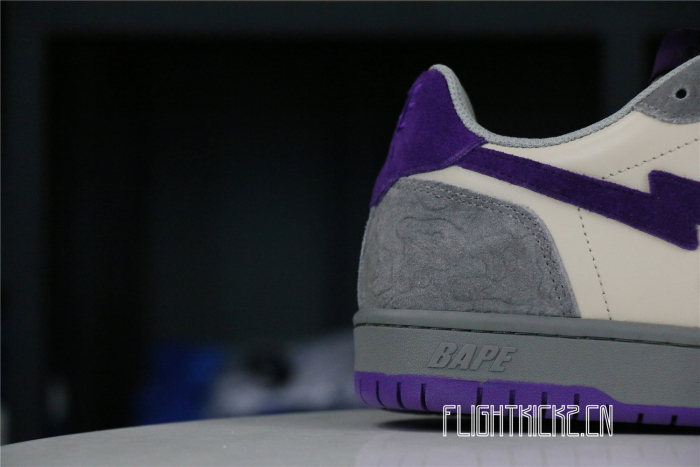A Bathing Ape Court Sta Mist Grey Royal Purple