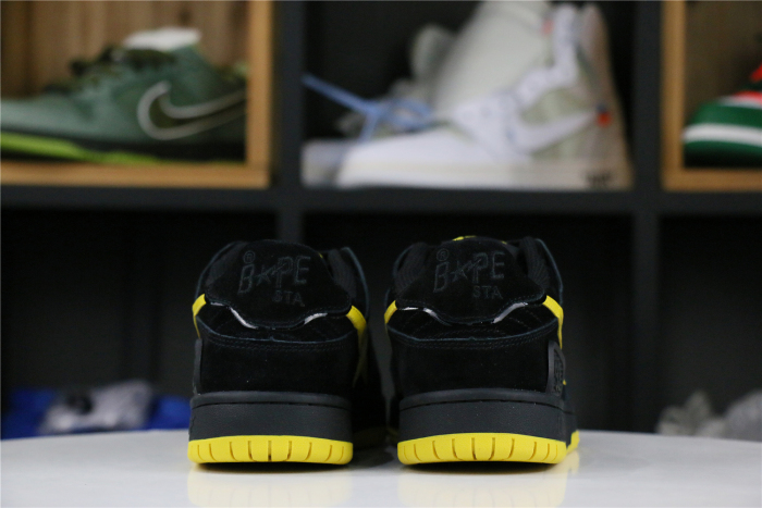 A Bathing Ape Sk8 Sta Black Electric Yellow