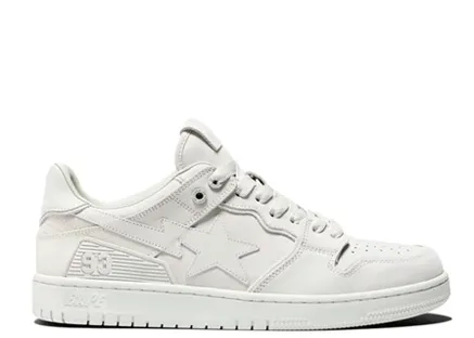 A Bathing Ape Bape SK8 Sta Triple White