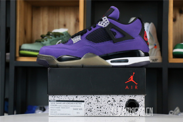 Jordan 4 Retro Travis Scott Purple