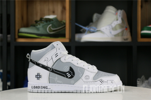 Nike Dunk High “Video Game” White Grey Black PS5 Loading