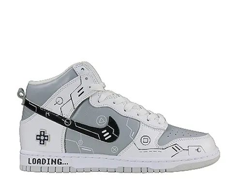 Nike Dunk High “Video Game” White Grey Black PS5 Loading