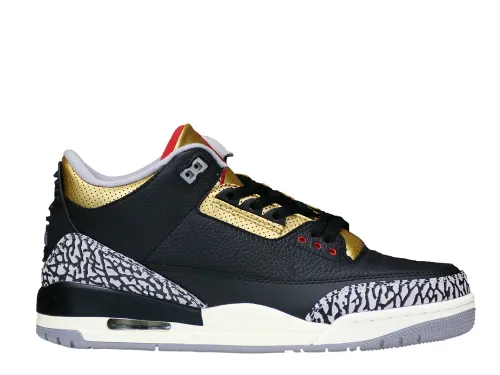 Air Jordan 3 “Black Cement Gold” 2022