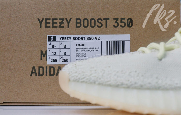 2018 Yeezy 350 V2  Butter/Icy Yellow （Ln5 A1)