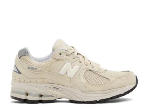 New Balance 2002R Bone Light Aluminum Sneakers