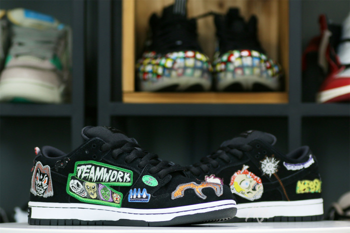 Neckface X Dunk Low Pro SB Black