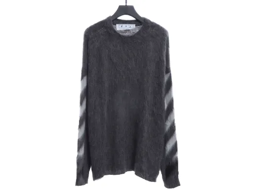 OFF WHITE Mohair Sweater Gradient 3