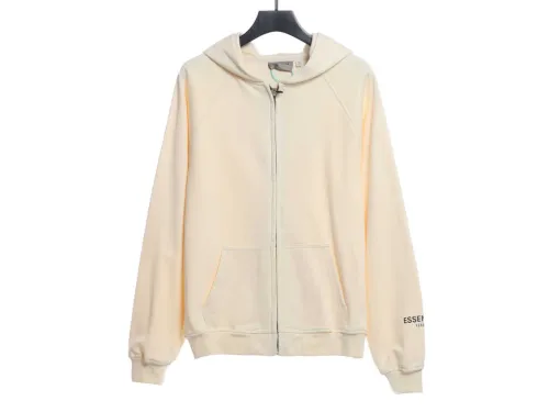 Double Line Back Silicone Lettering Zip Hoodie