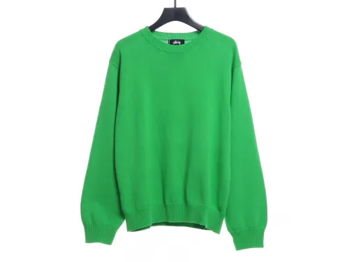 Stussy22SS Crown Crew Neck Pullover Long Sleeve Sweater