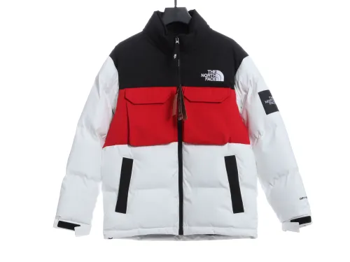 TNF Panel Contrast Color Cargo Down Jacket