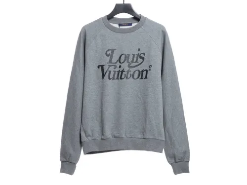 L× Nigo Edition Grey Raglan Sleeve Crew Neck Hoodie